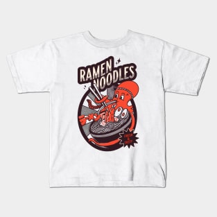 Ramen Squid Kids T-Shirt